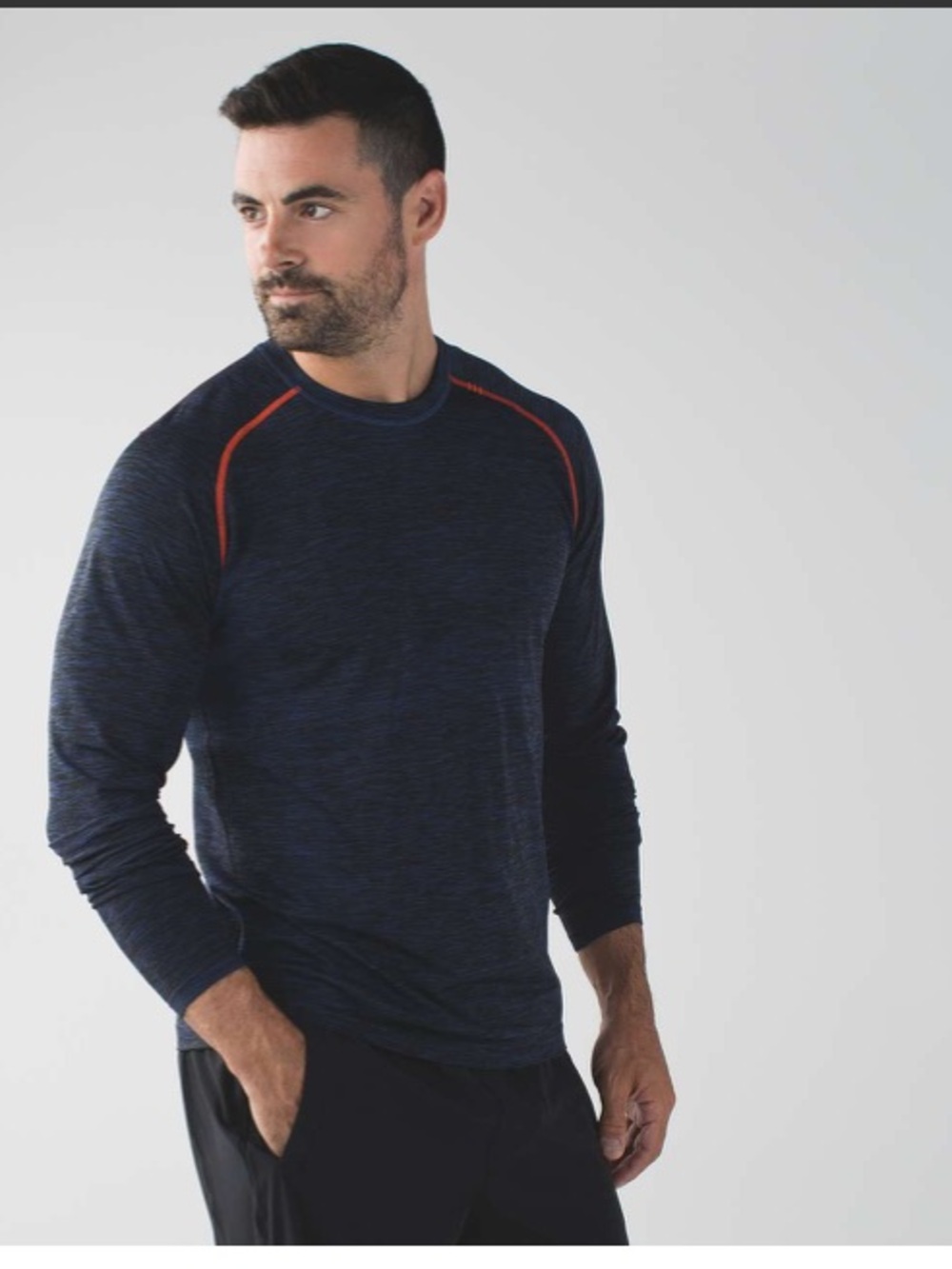 Lululemon Blue Workout Running Athletic Gym Metal Vent Tech Long Sleeve Small